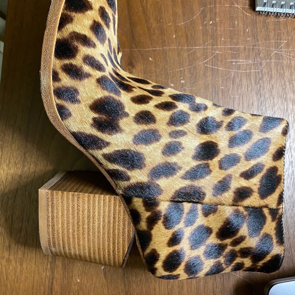 Alexander Wang Leopard Ankle Boots